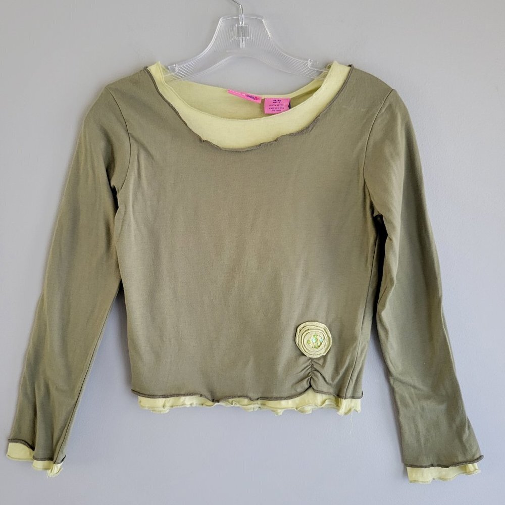 NWT Just A Girl Long Sleeve Top Size 10/12 - Picture 2 of 6